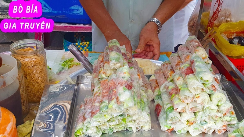 Mê tít top 10 quán bò bía Sài Gòn nổi tiếng ngon “quên lối về” 4 Bò bía Sài Gòn
